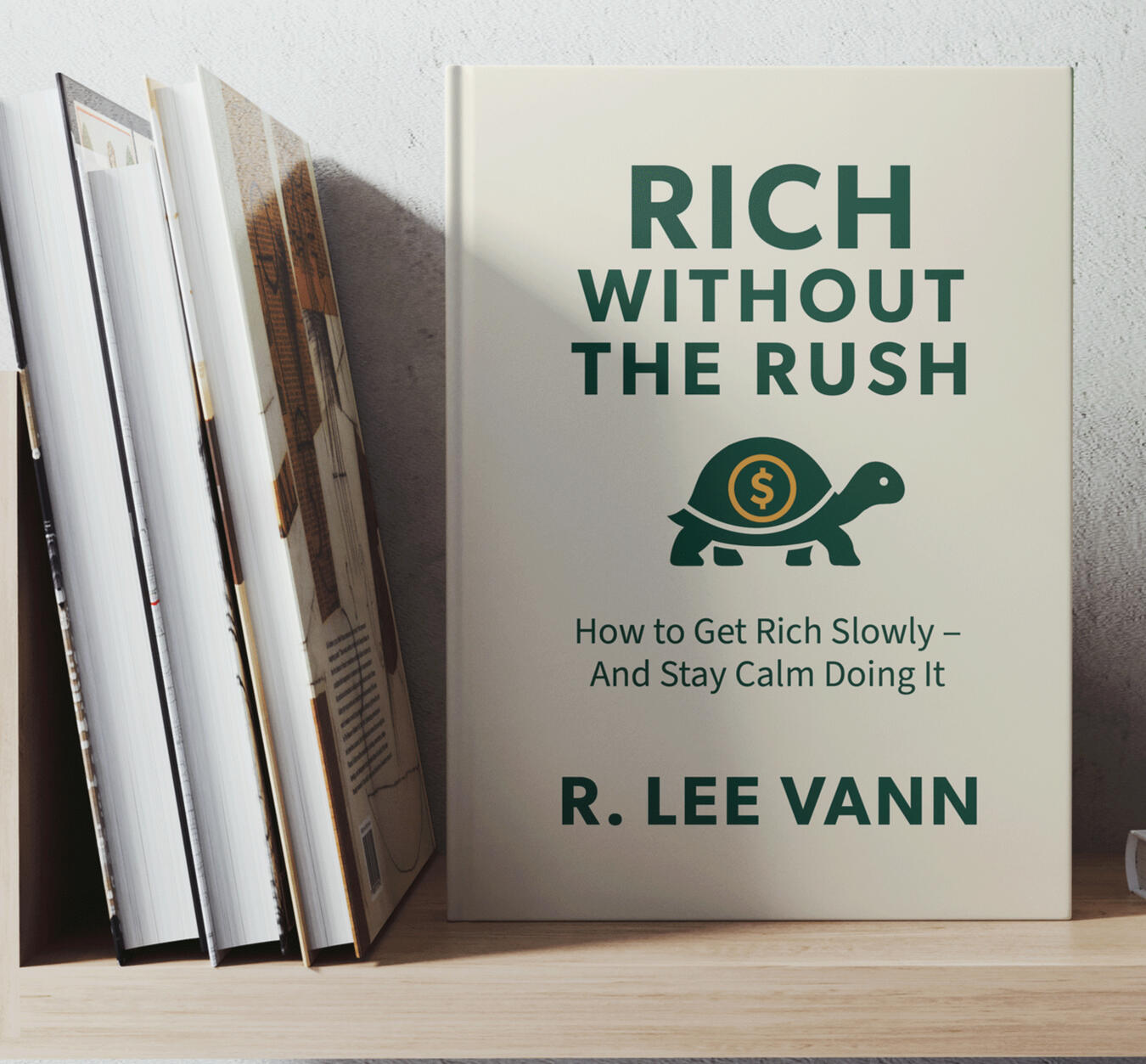 Rich Without The Rush Book Rich Without the Rush book cover, a personal finance book by R. Lee Vann